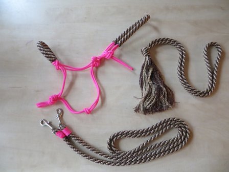 SET! Touwhalster+teugels+neckrope 