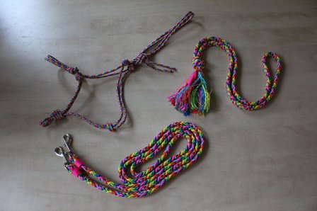 SET! Touwhalster+teugels+neckrope 