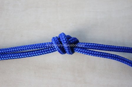 Touwhalster- Kobaltblauw