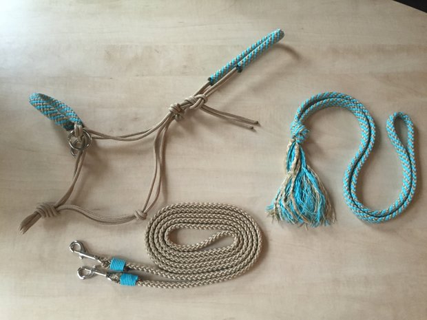 SET! Touwhalster+teugels+neckrope 